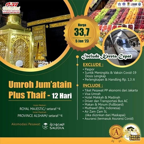 Travel Umroh Plus Turki November 2023 Tangerang